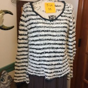 Free People Fuzzy Knit Downey Stripe Boho